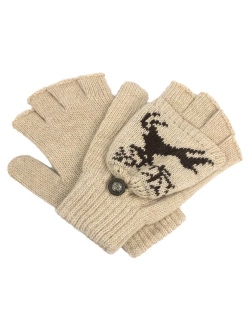 Dahlia Women's Winter Wool Flip Top Gloves