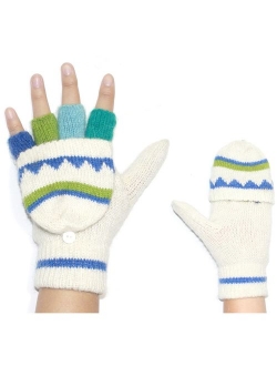 Dahlia Women's Winter Wool Flip Top Gloves