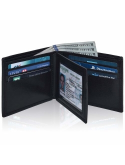 Clifton Heritage Men's Leather RFID Blocking Bifold Wallet