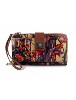 Sakroots Artist Circle Large Smartphone Cross-Body Phone Wallet