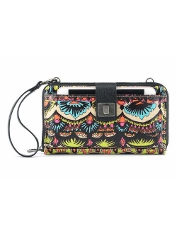 Sakroots Artist Circle Large Smartphone Cross-Body Phone Wallet