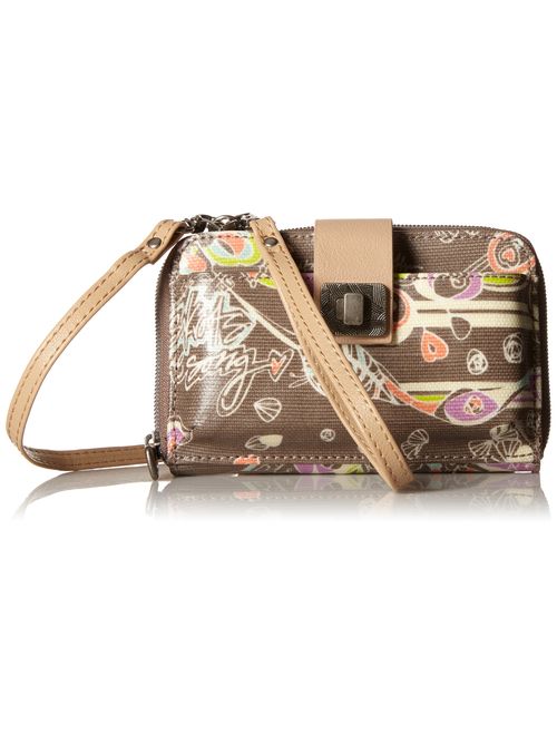 Sakroots Artist Circle Large Smartphone Cross-Body Phone Wallet