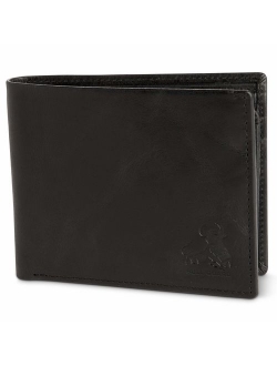 Bull Guard RFID Blocking Bifold Wallet For Men Soft Genuine Vintage Leather