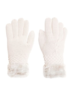 KMystic Women's Thick Knitted Warm Winter Gloves