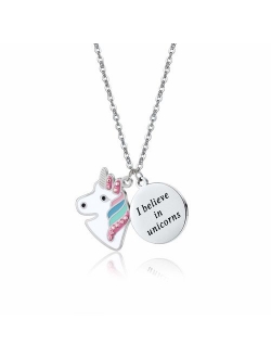 Vinjewelry Little Girls Beautiful Pendant Necklace for Children's Delicate Gift