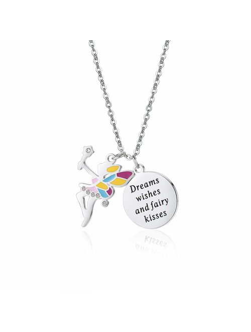 Vinjewelry Little Girls Beautiful Pendant Necklace for Children's Delicate Gift