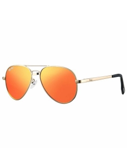 Pro Acme Small Polarized Aviator Sunglasses for Kids and Youth Age 5-18