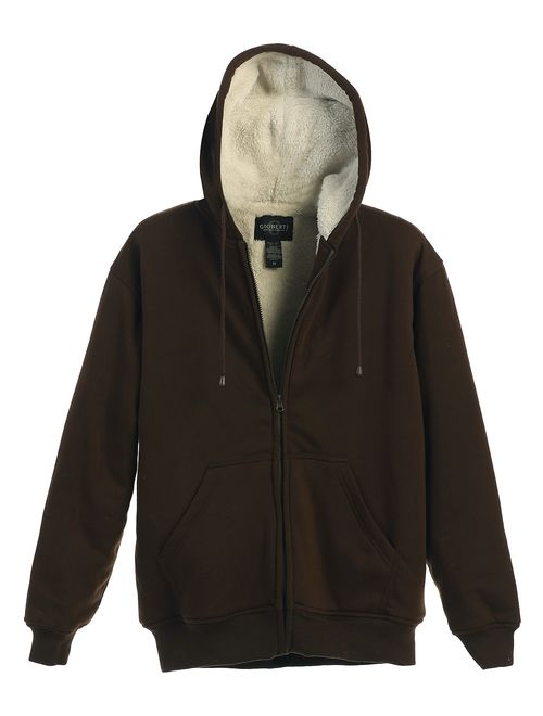 Gioberti Men Heavyweight Sherpa Lined Fleece Hoodie Jacket