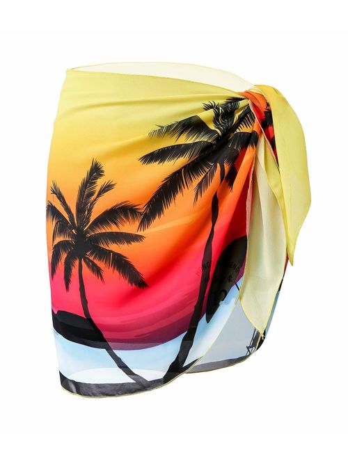 LIENRIDY Women's Sarong Swimsuit Cover Up Summer Beach Wrap Skirt Swimwear Bikini Cover-ups