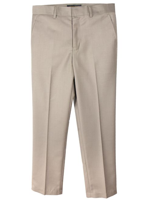 Spring Notion Boys' Flat Front Dress Pants