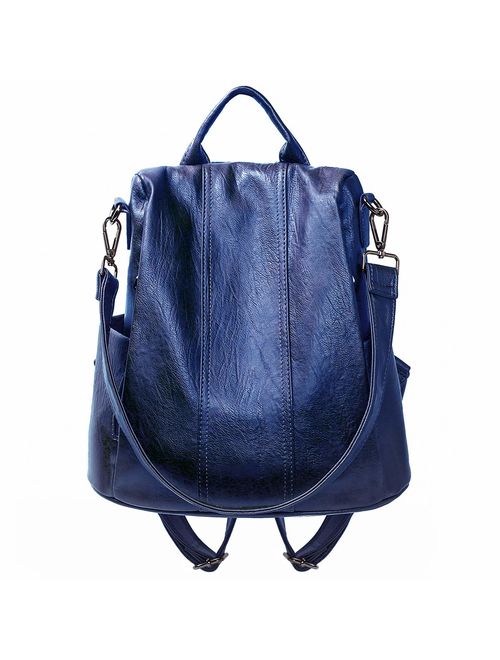 Women Backpack Fashion PU Leather Backpack Purse Anti-theft Backpack Ladies Shoulder Bags