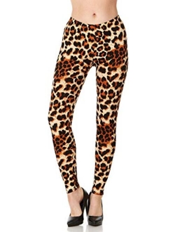 Carnival Women's Full-Length Printed Soft Microfiber Legging