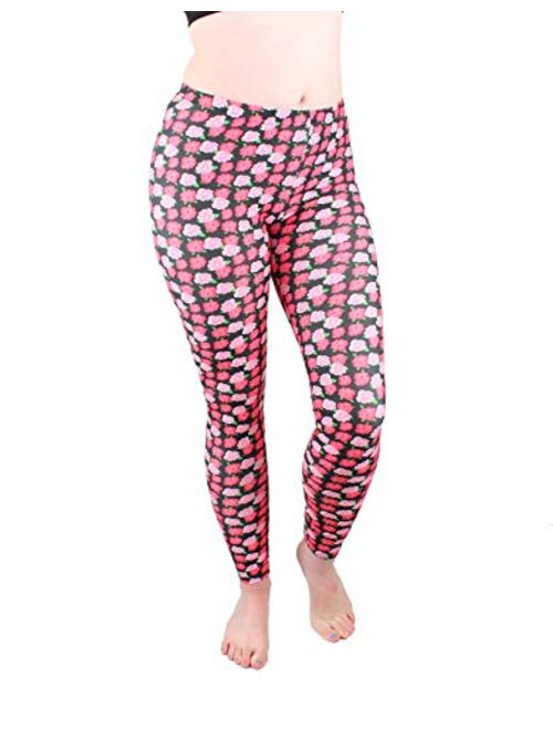 Carnival Women's Full-Length Printed Soft Microfiber Legging