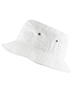 The Hat Depot 300N Unisex  Cotton Packable Summer Travel Bucket Beach Sun Hat