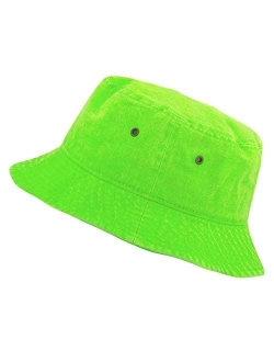 The Hat Depot 300N Unisex  Cotton Packable Summer Travel Bucket Beach Sun Hat