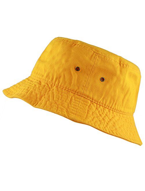 The Hat Depot 300N Unisex  Cotton Packable Summer Travel Bucket Beach Sun Hat