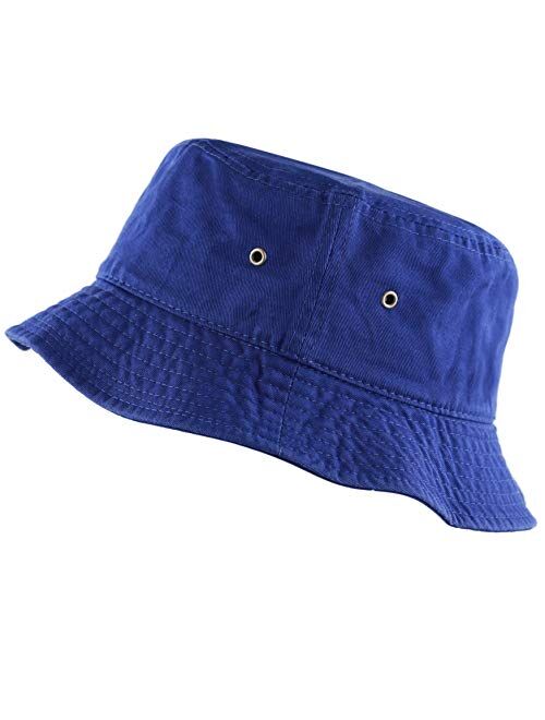 The Hat Depot 300N Unisex  Cotton Packable Summer Travel Bucket Beach Sun Hat