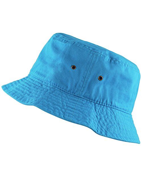 The Hat Depot 300N Unisex  Cotton Packable Summer Travel Bucket Beach Sun Hat