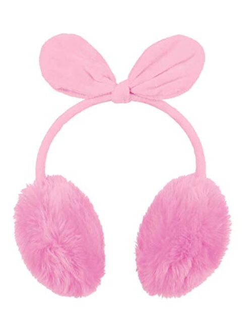 Simplicity Women's Faux Fur Fleece Winter Ear Warmers, Fleece Bow