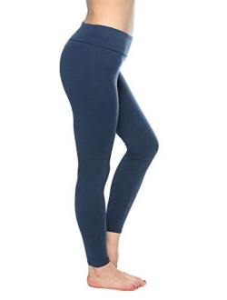 QYQ High Waist Tummy Control Leggings -10+Colors -Soft Slim Pants for Women w Hidden Inner Pocket, Reg&Plus Size