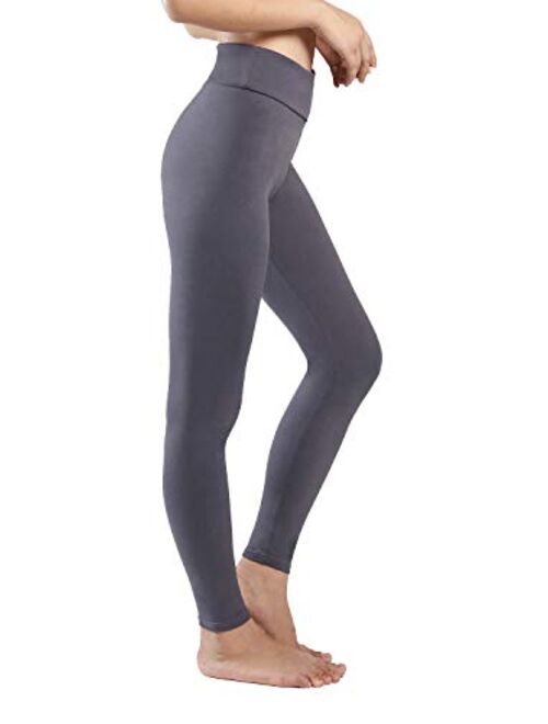 QYQ High Waist Tummy Control Leggings -10+Colors -Soft Slim Pants for Women w Hidden Inner Pocket, Reg&Plus Size