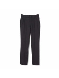 Boys' Pleated Double Knee Pant with Adjustable Waist