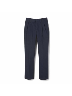 Boys' Pleated Double Knee Pant with Adjustable Waist