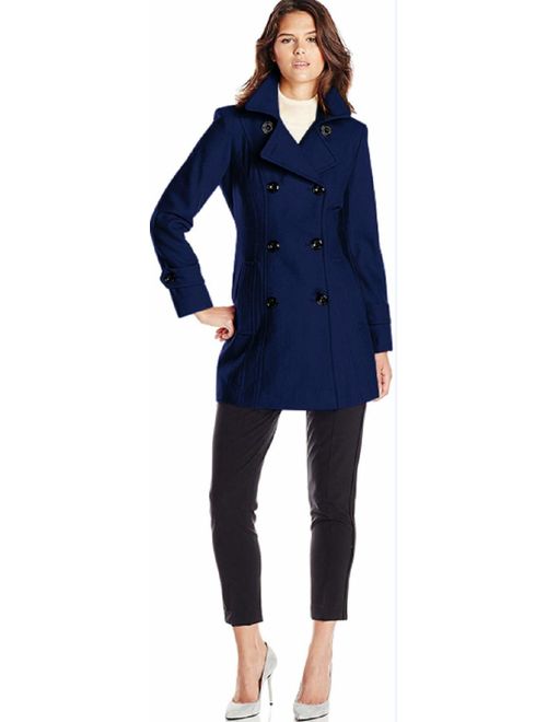 Anne Klein Women's Classic Double Breasted Coat