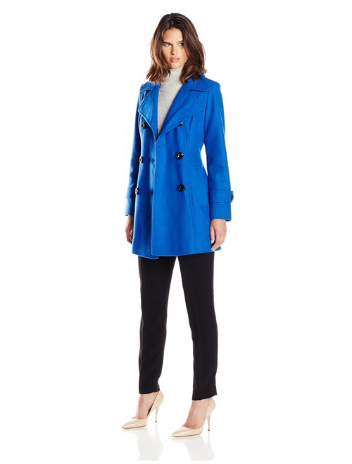 Anne Klein Women's Classic Double Breasted Coat