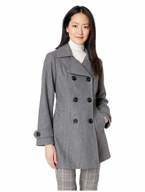 Anne Klein Women's Classic Double Breasted Coat