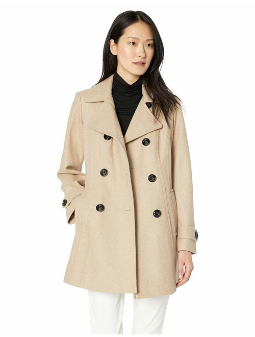 Anne Klein Women's Classic Double Breasted Coat