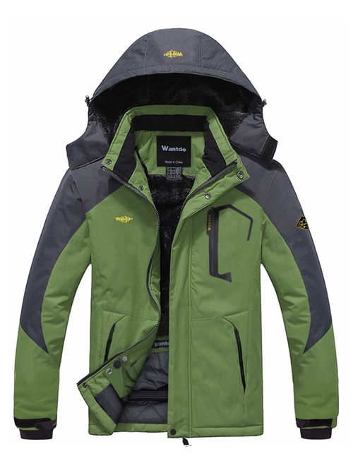 Wantdo Mountain Waterproof Ski Jacket Windproof Rain Jacket