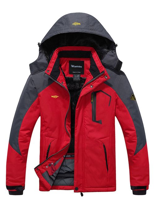 Wantdo Mountain Waterproof Ski Jacket Windproof Rain Jacket