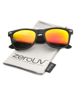 zeroUV - Matte Black Horn Rimmed Sunglasses