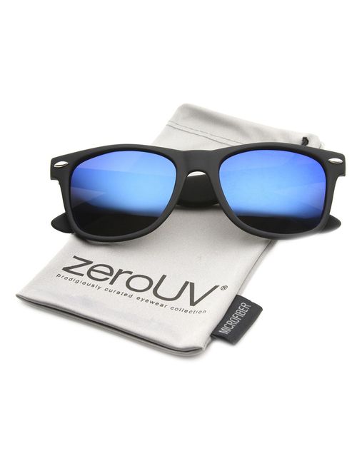 zeroUV - Matte Black Horn Rimmed Sunglasses