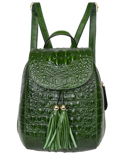 PIJUSHI Leather Backpack For Women Crocodile Bags Fashion Casual Backpack Purses