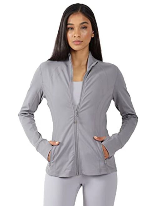 90 Degree By Reflex Women's Lightweight, Full Zip Running Track Jacket