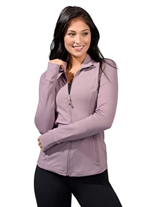 90 Degree By Reflex Women's Lightweight, Full Zip Running Track Jacket