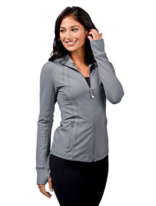 90 Degree By Reflex Women's Lightweight, Full Zip Running Track Jacket