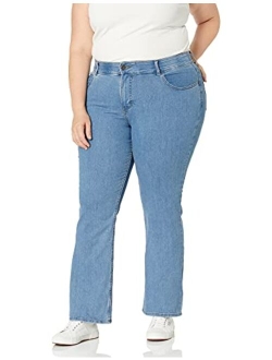 Riders by Lee Indigo Women's Plus Size Stretch No Gap Waist Bootcut Jean