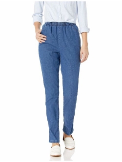 Chic Classic Collection Women's Stretch Elastic Waist Pull-On Pant