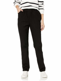 Chic Classic Collection Women's Stretch Elastic Waist Pull-On Pant