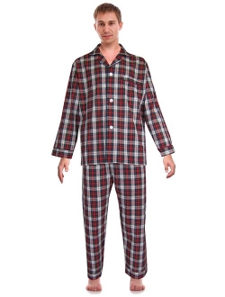 RK Classical Sleepwear Men's Broadcloth Woven Pajama Set