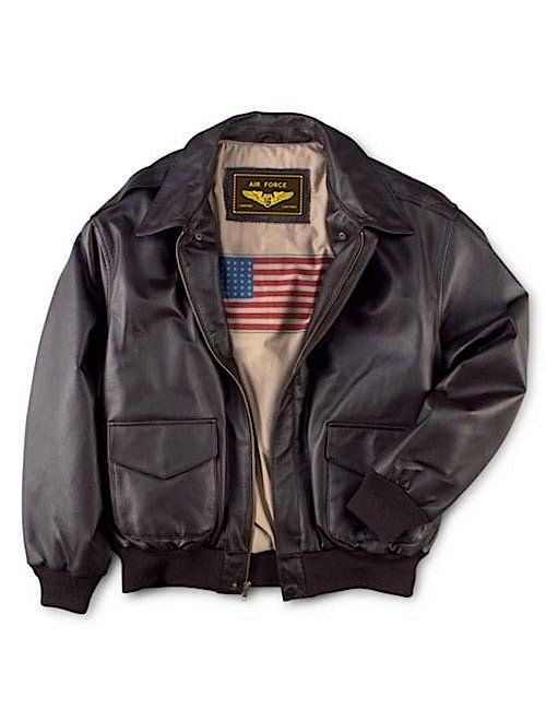 Landing Leathers Men's Air Force A-2 Leather Flight Bomber Jacket (Regular and Big and Tall)