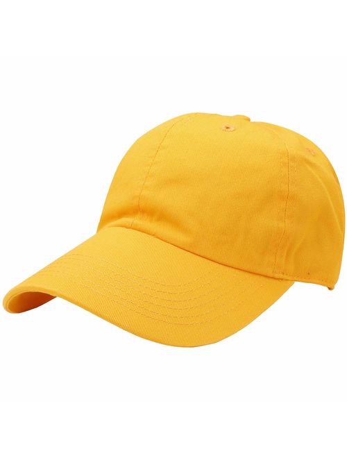 Falari Classic Baseball Cap Dad Hat 100% Cotton Soft Adjustable Size