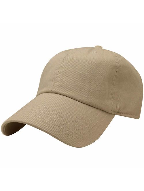 Falari Classic Baseball Cap Dad Hat 100% Cotton Soft Adjustable Size