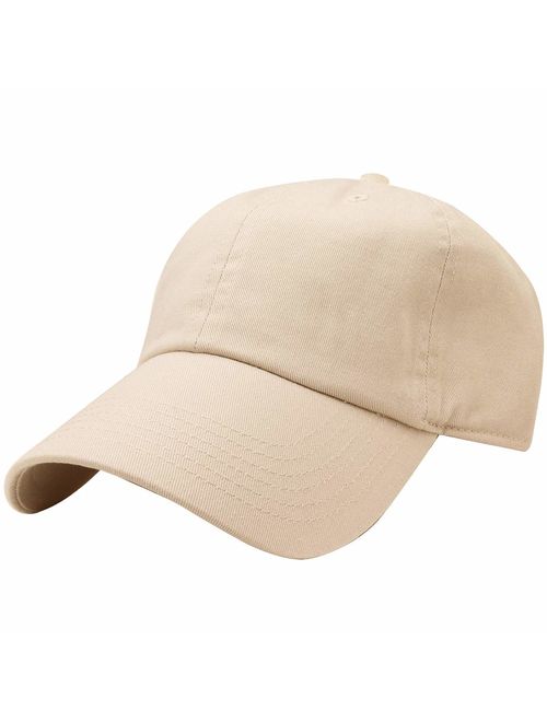 Falari Classic Baseball Cap Dad Hat 100% Cotton Soft Adjustable Size