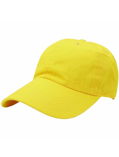 Falari Classic Baseball Cap Dad Hat 100% Cotton Soft Adjustable Size