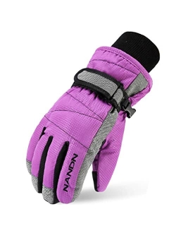 YAPJEB Kids Ski Mitten Waterproof Winter Gloves Mittens for Snowboarding Skating