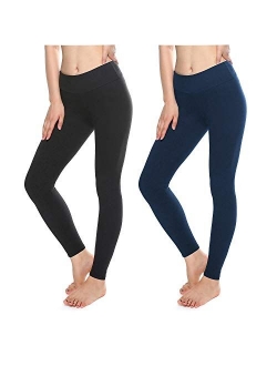 KT Buttery Soft Leggings for Women - High Waisted Leggings Pants with Pockets - Reg & Plus Size